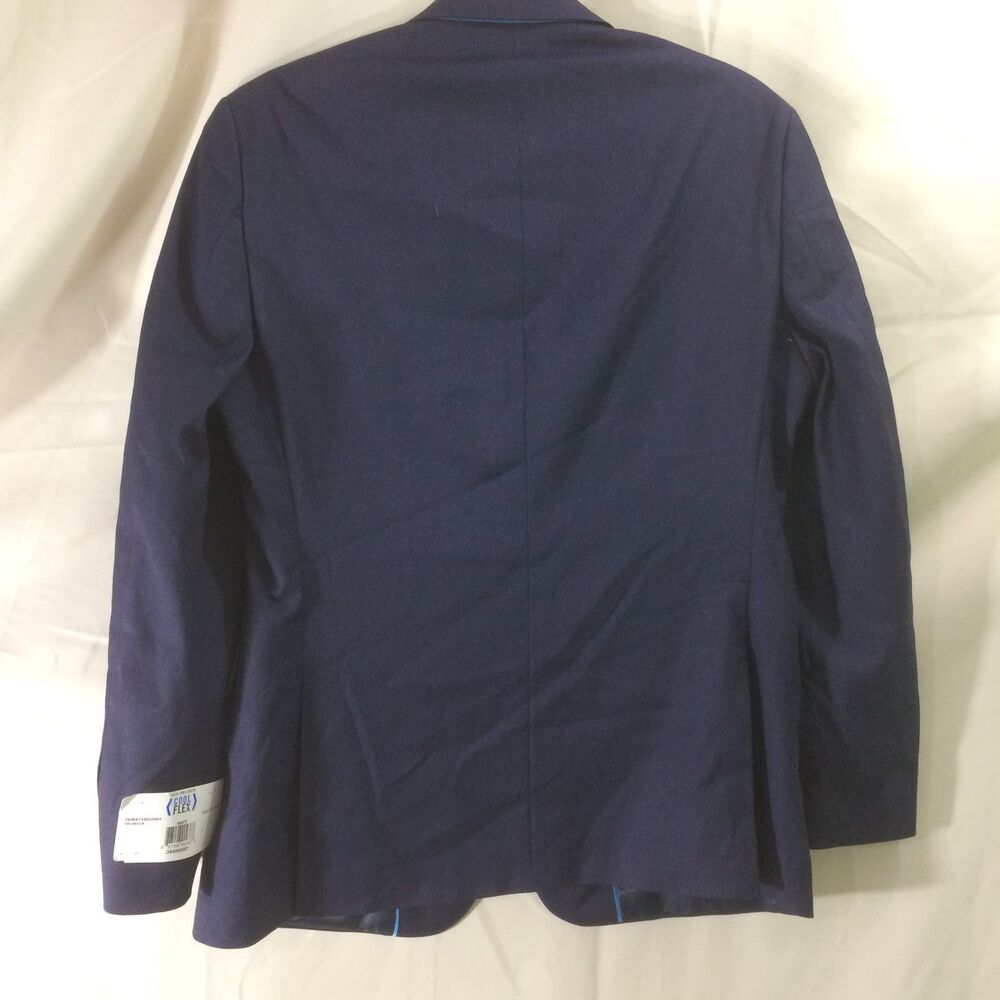 NEW Van Heusen Cool Flex Navy Blazer 38S Slim Fit Stretch Suit Jacket NWT - Picture 3 of 5